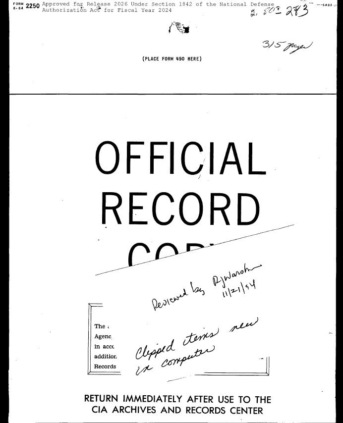 Copie officielle CIA du Project Blue Book Special Report No. 14 — pièce CIA-UAP-015