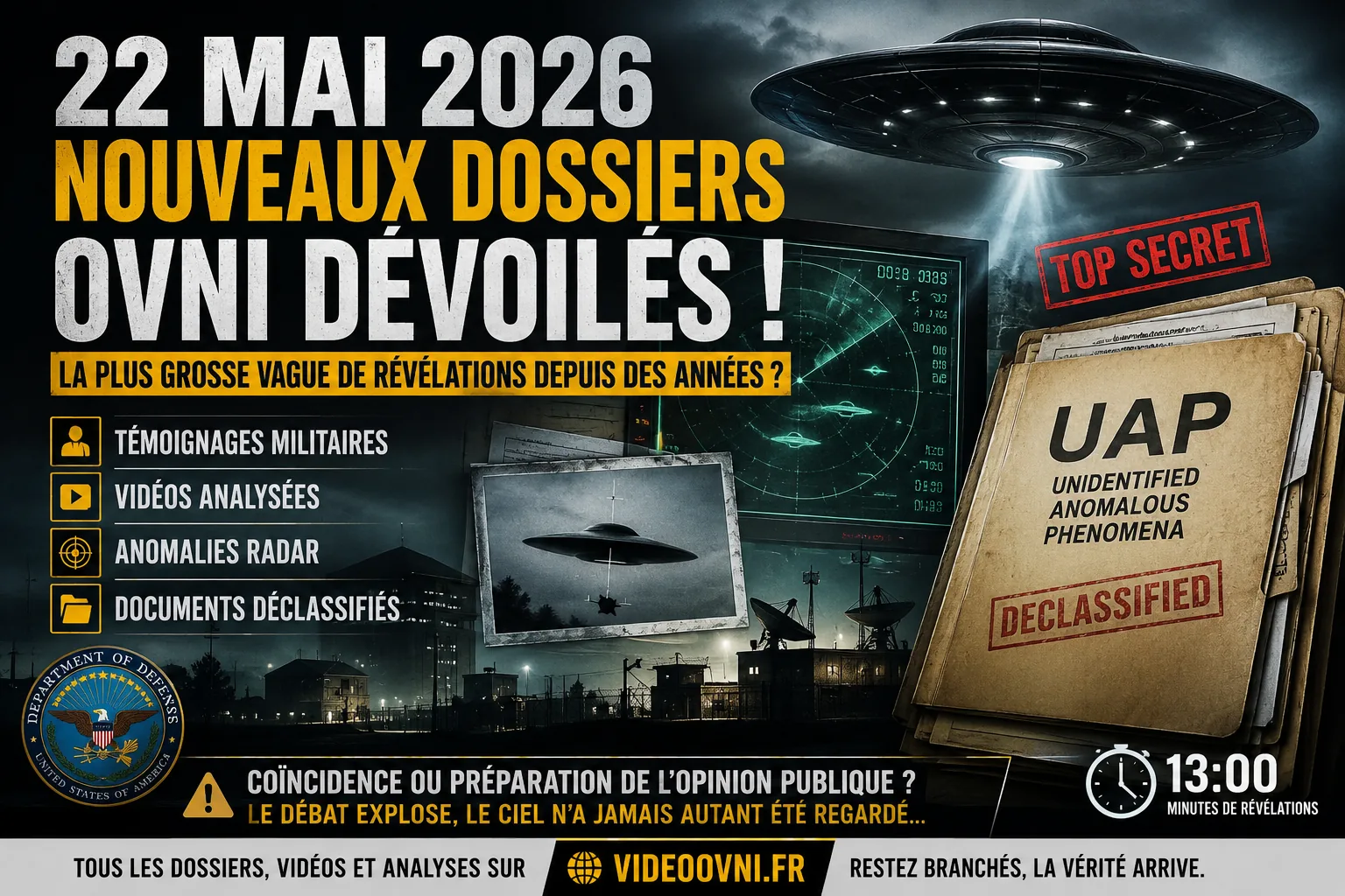 22 de mayo de 2026 UAP nuevos vídeos