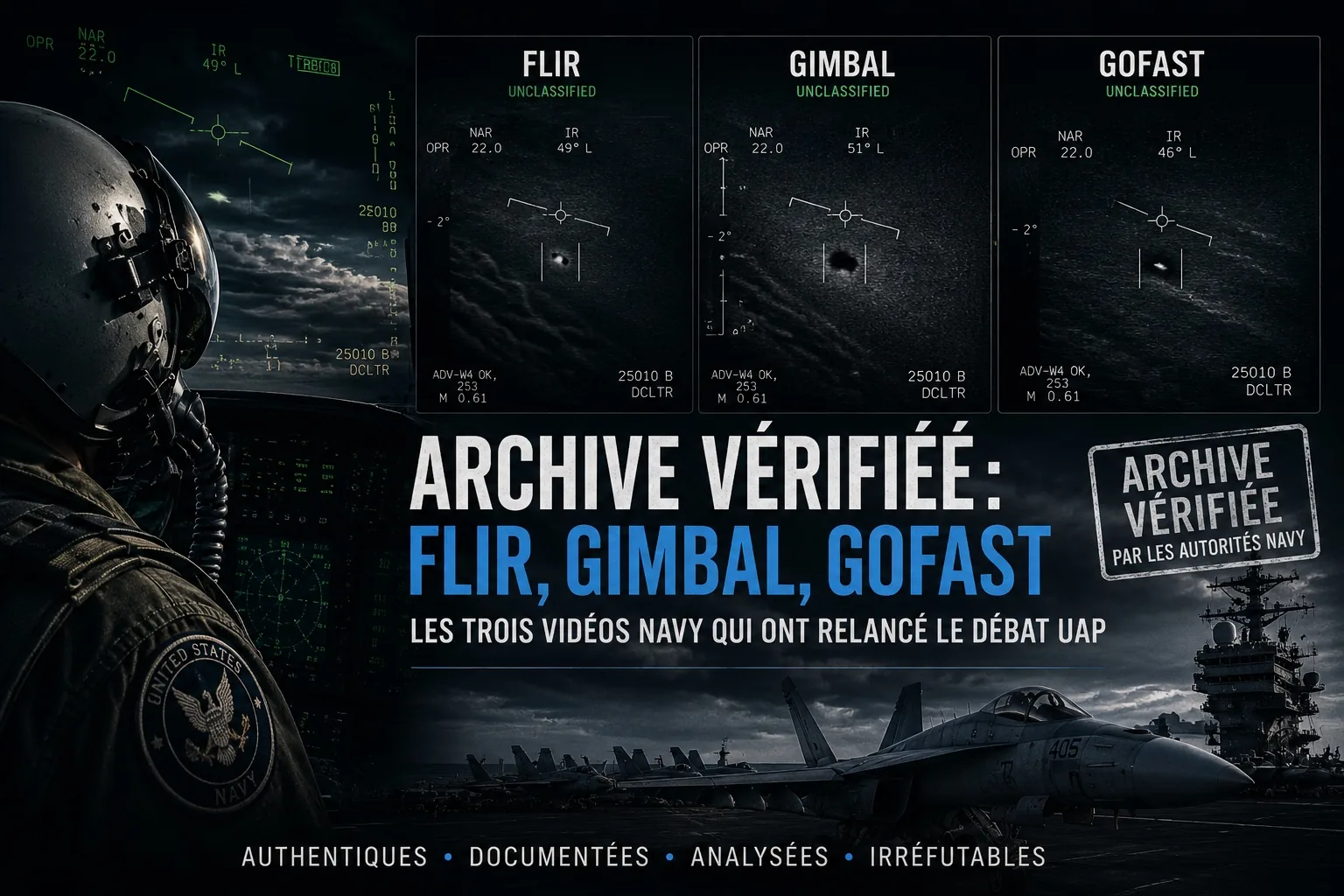 FLIR Gimbal GoFast — les trois vidéos Navy — VIDEO OVNI