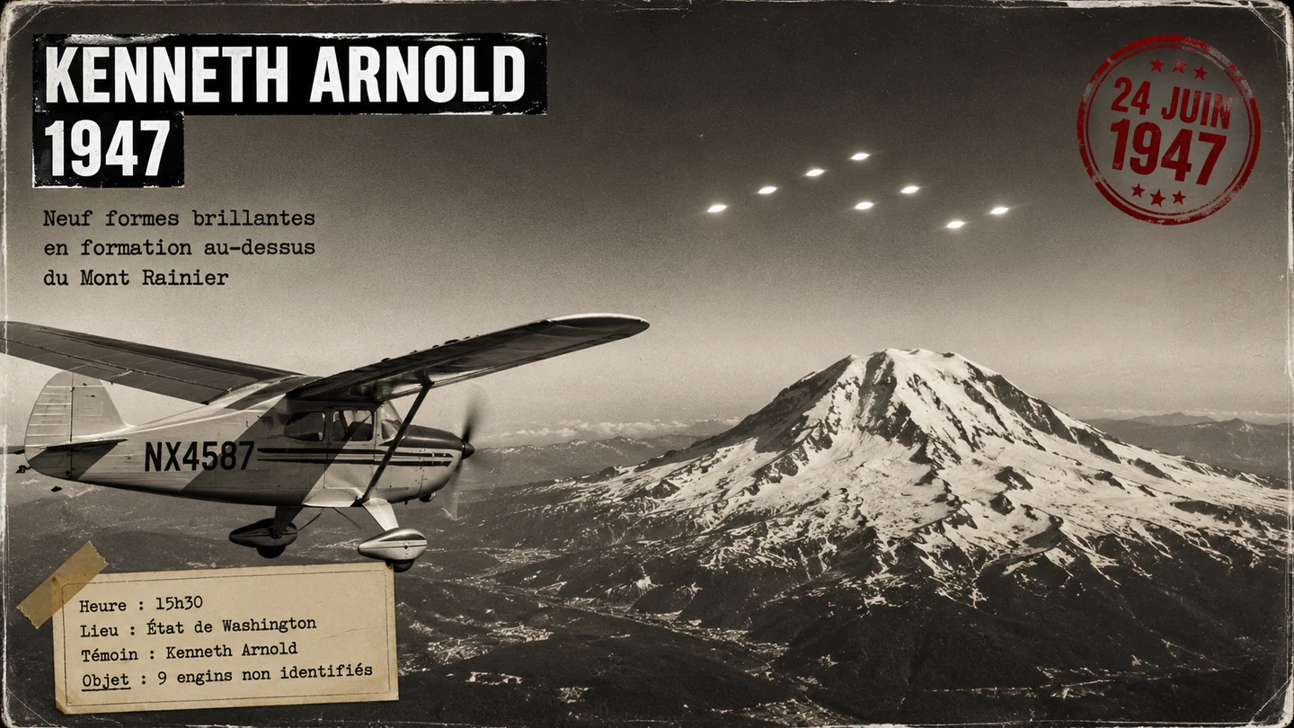 Kenneth Arnold 1947 : l'observation qui a inventé les « soucoupes volantes »