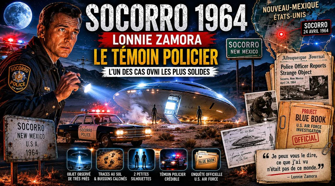 Socorro 1964 : le témoignage de Lonnie Zamora, le cas OVNI le plus documenté par le FBI