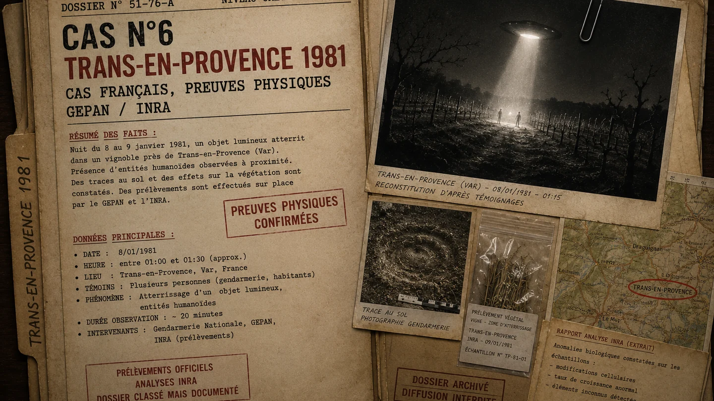 Trans-en-Provence 1981 : le cas OVNI le plus scientifiquement documenté de France