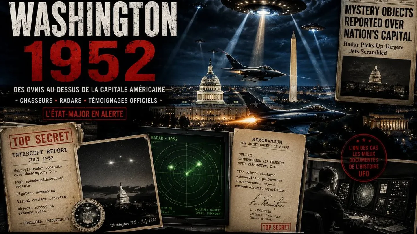 Washington 1952 : des OVNI sur le radar au-dessus du Capitole — l'USAF brouille 